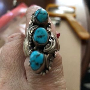 Turquoise sterling silver ring